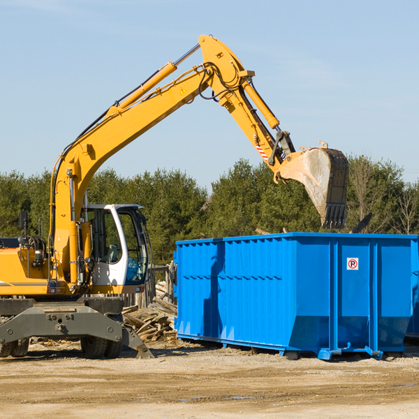 are there any restrictions on where a residential dumpster can be placed in Austin IN